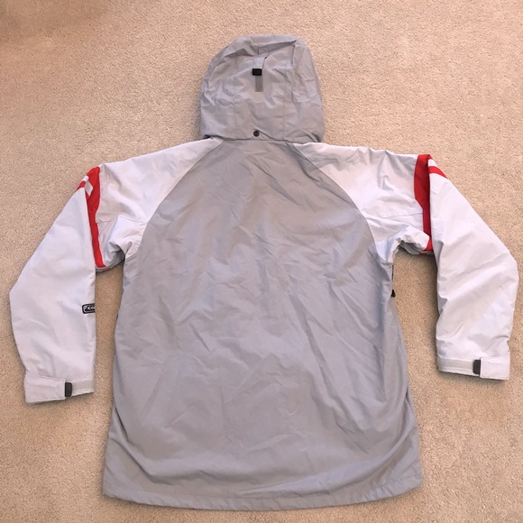 Columbia Mens Snow Ski Jacket Size Large Grey Hood Pockets Vented Outerwear - Picture 3 of 13